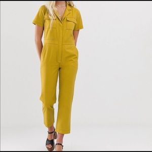 NWT Moon River UO Denim Zip-Front Jumpsuit
